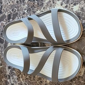 Womens Crocs Sandals, Ionic Comfort, Size 8